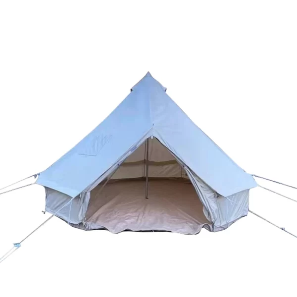 Yurt Waterproof Outdoor Camping Cotton Canvas Teepee Yurt Glamping Bell Tent - Image 3