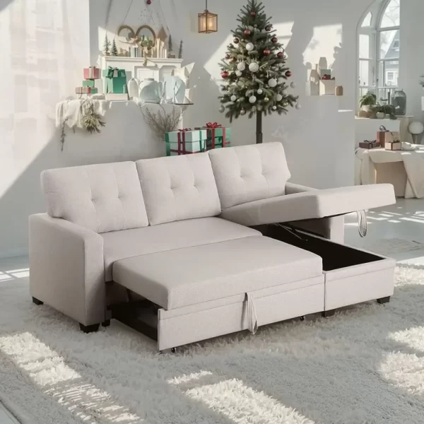 Linen Upholstered Sleeper Sofa Living Sofa Bed for Sleeping Loveseat Room Luxury the Hall Sofas Furniture Home