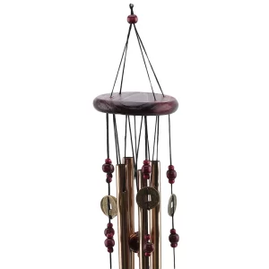 Wind Chimes Yard Garden Tubes Bells Copper Antique Wall Hanging Home Decor Decoration